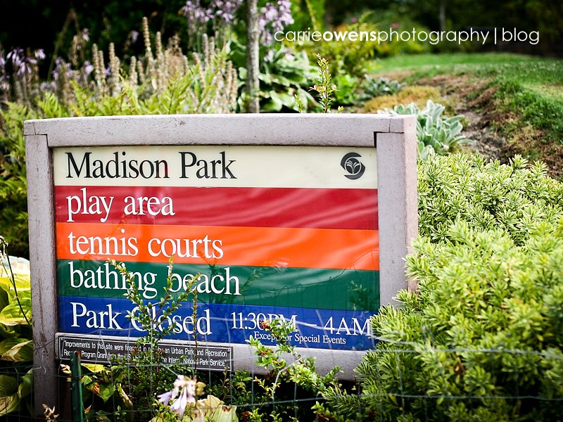 madison park sign in seattle 