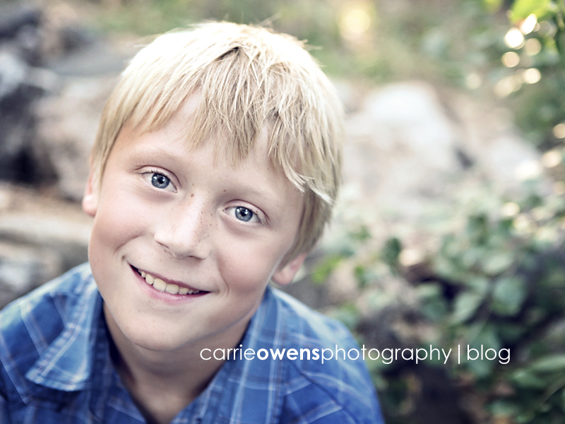 salt lake city child photographer image of smiling blonde boy