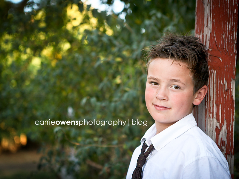 Salt Lake City child photographer boy in tie