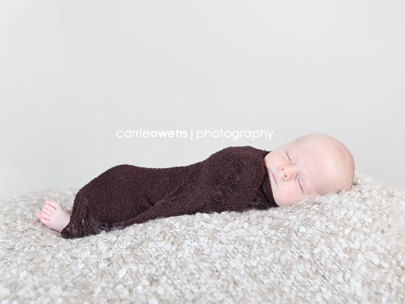 sandy utah newborn photographer baby on blanket sleeping