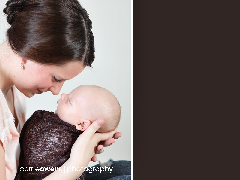 sandy utah newborn photographer baby on mommas knees close up nose to nose