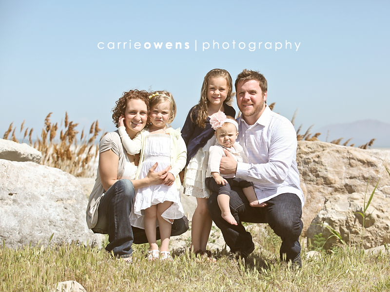 Family of five by salt lake city utah child and family photographer Carrie Owens