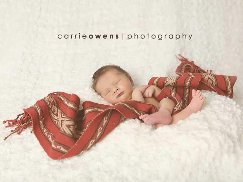 Newborn Photography in Salt Lake City Utah with wrap from Argentina by newborn photographer Carrie Owens