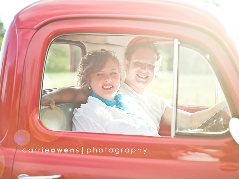 salt lake city utah engagement photographer Carrie Owens captures fun and stylish couple in 50s themed shoot