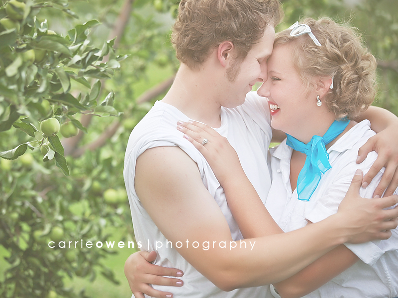 salt lake city utah engagement photographer Carrie Owens captures crazy happy stylish couple in 50s themed shoot
