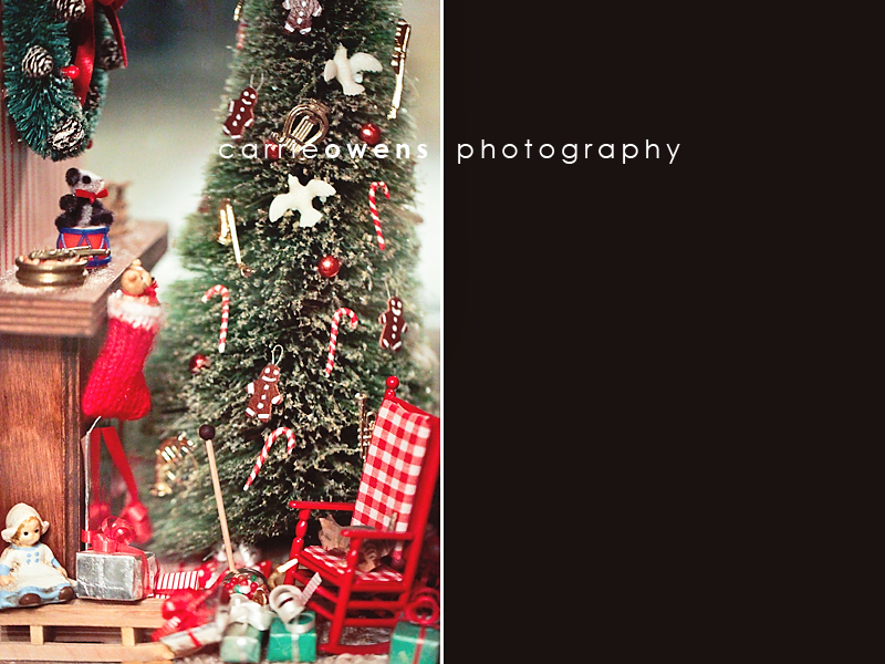 salt lake city utah photographer in washington photographing her mother's holiday decorations musicbox close up
