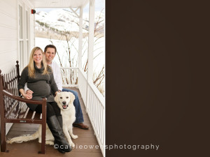 salt lake city utah maternity photography |carrie owens photography | couple on porch