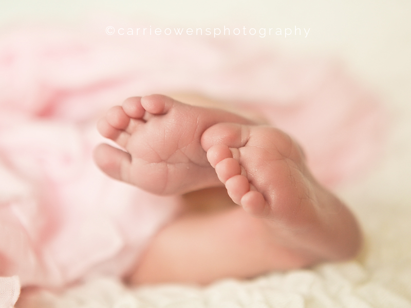 sleeping baby girl feet | carrie owens photography |salt lake city utah newborn photographer