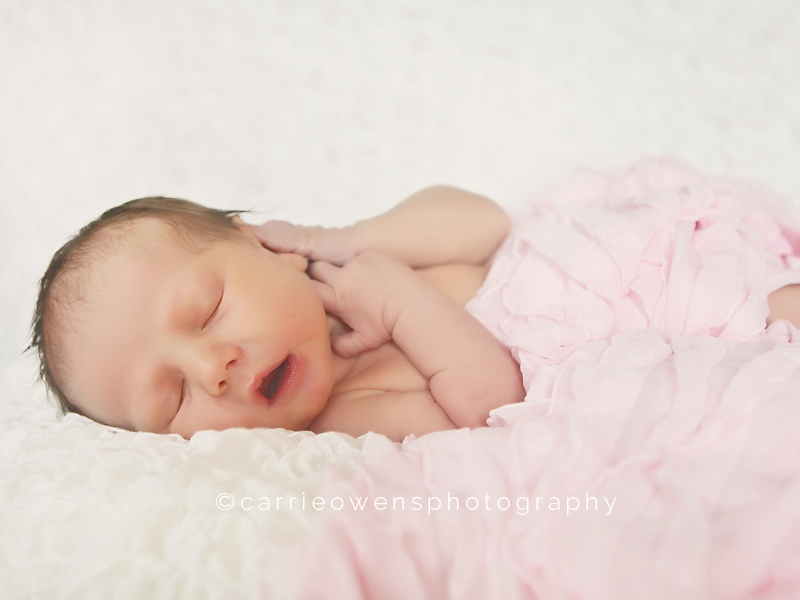 sleeping baby girl | carrie owens photography |salt lake city utah newborn photographer