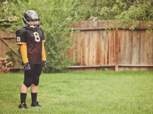 backyard football photos by salt lake city utah child and teen photographer Carrie Owens