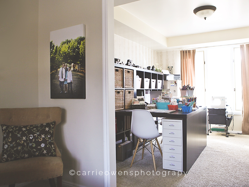 office makeover reveal from Salt Lake City Utah photographer Carrie Owens