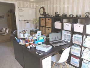 office makeover reveal from Salt Lake City Utah photographer Carrie Owens