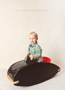 sandy utah child photographer studio mini sessions of a one year old boy by Carrie Owens