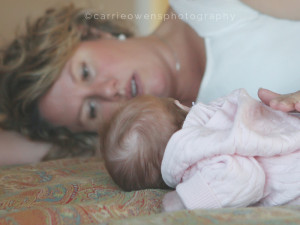 Salt Lake City Utah baby photographer Carrie Owens photographs a new family of three