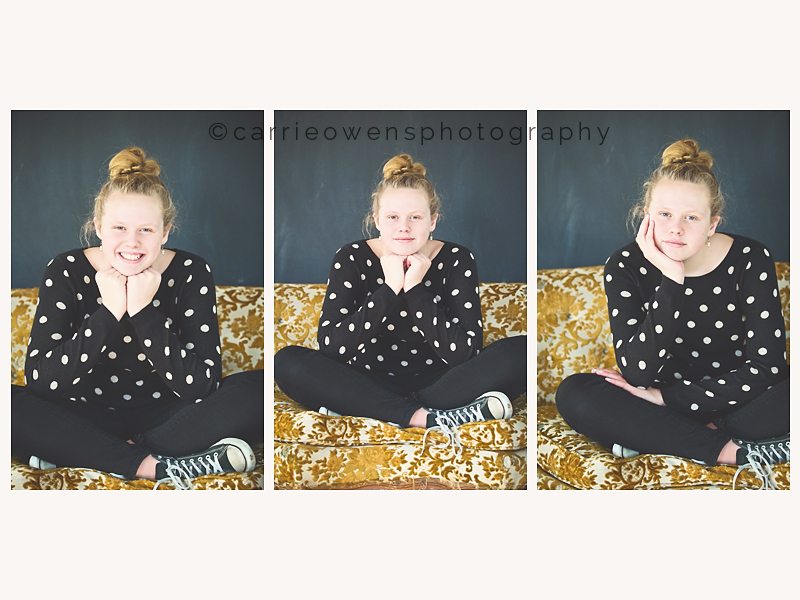 Salt Lake City Utah teen photographer Carrie Owens photographs girl in polka dots