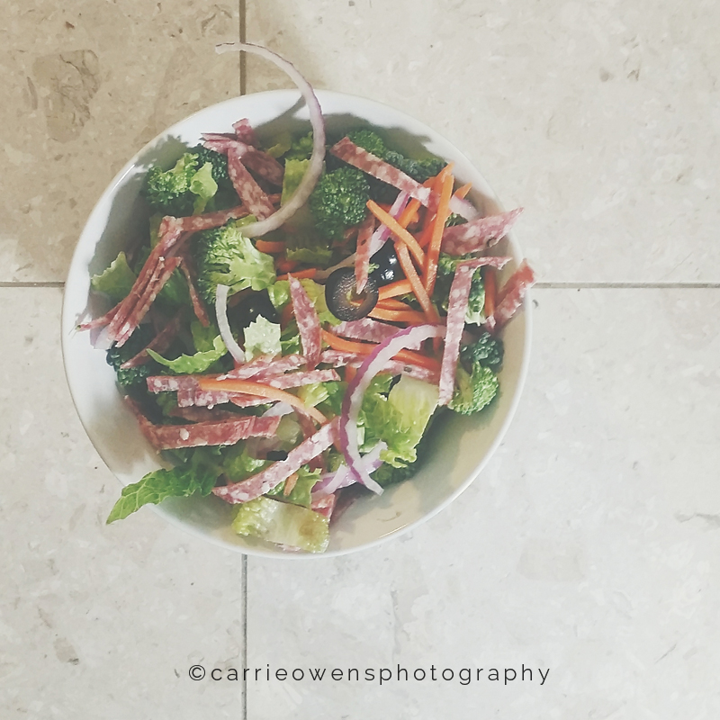 salt lake city utah photographer Carrie Owens photographs her favorite salad