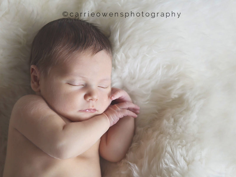 Salt Lake City Utah newborn photographer Carrie Owens photographs family and newborn at home