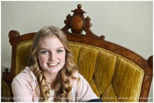 Salt Lake City Utah teen photographer captures 7th grade girl at her photo session in Carrie's studio