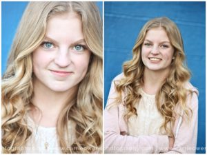 Salt Lake City Utah teen photographer captures 7th grade girl at her photo session in Carrie's studio