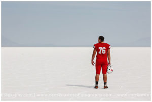 salt lake city utah high school senior photographer carrie owens photographs East high school football player