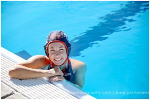 cottonwood heights utah high school senior athlete photographer Carrie Owens photographs swimmer and water polo player