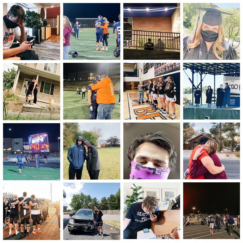 tips on documenting your teen through the hard moments in life with a collage of images